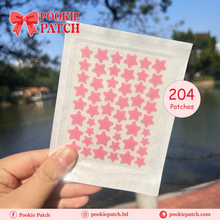 Pink Star Pimple Patch (204 Patches)