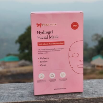 Pookie Hydrogel Facial Mask 4 Pcs – Dissolves in Warm Water